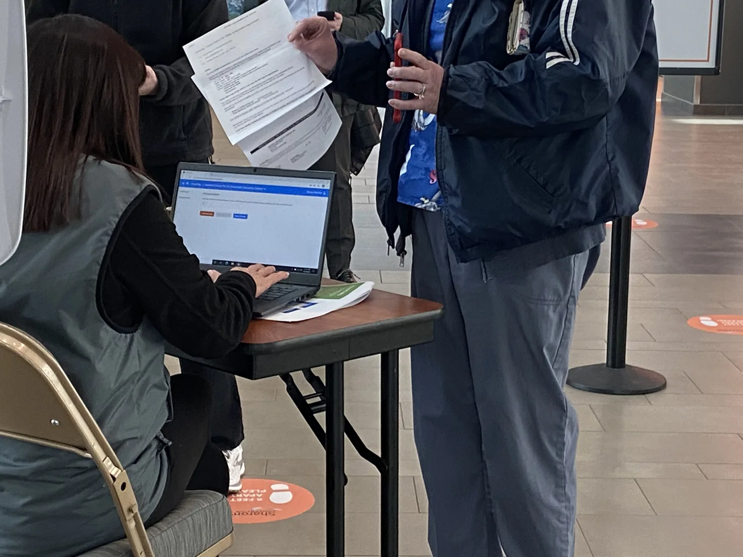 Vaccination site registration and operational support